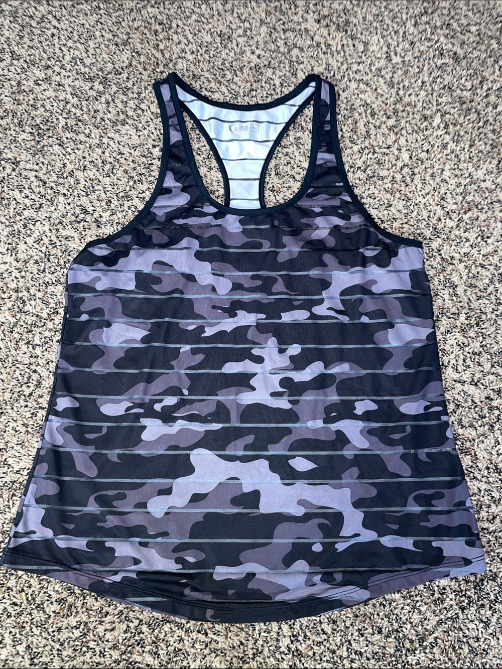 Zyia Active Havana Camo Racerback Activewear Tank Top Size M | NWOT - Picture 4 of 8